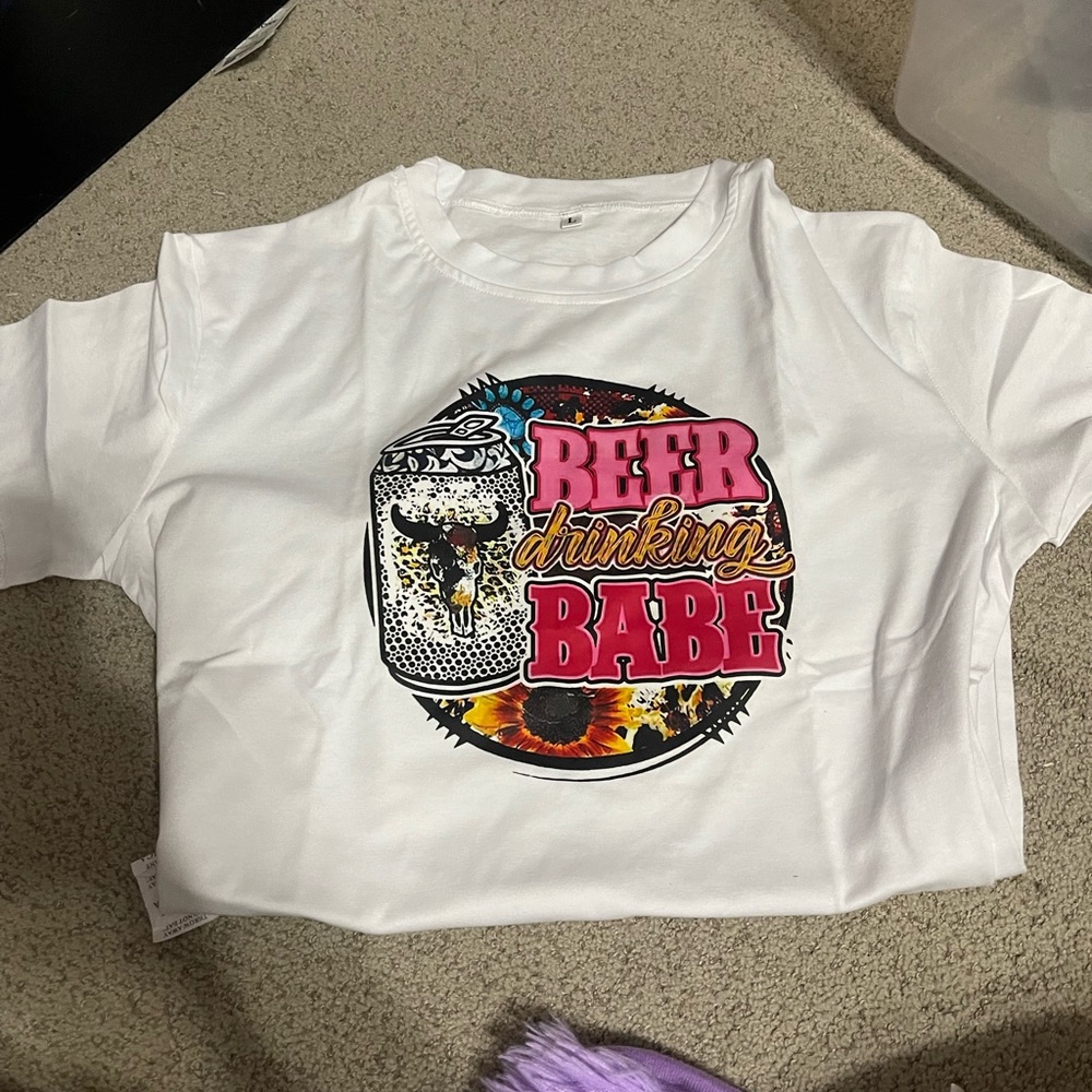 Large white Womens tshirt